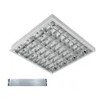   ELMARK 9LBM460LEDWE LENA-V 4X10W 4000K BM 595/595 tükrös armatúra vészvilágítással