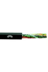 A-2YF(L)2Y 70x2x0,8mm2 vízálló távközlési kábel PE 225V, fekete