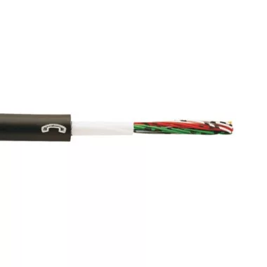 A-2Y(L)2Y 50x2x0,8mm2 távközlési kábel PE 225V, fekete