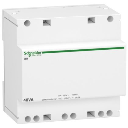 SCHNEIDER A9A15220 ACTI9 Biztonsági transzformátor 40VA 230 VAC 12-24 VAC