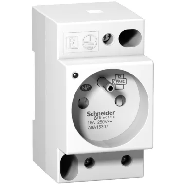 SCHNEIDER A9A15307 ACTI9 Moduláris dugalj 16A UE 250V 2P+T jelzés SCHNEIDER A9A15307 ACTI9 Moduláris dugalj 16A UE 250V 2P+T jelzés