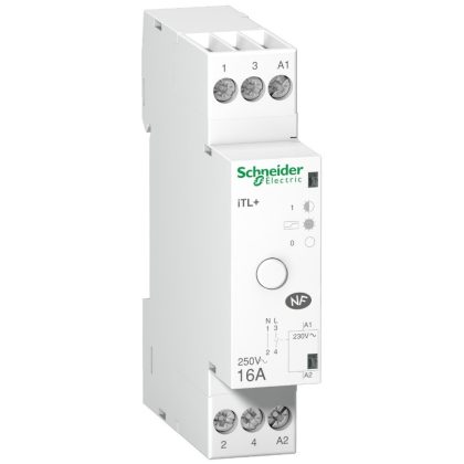   SCHNEIDER A9C15032 ACTI9 iCT+16A standard impulzusrelé, 1P+N, Uc 230 VAC