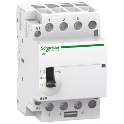   SCHNEIDER A9C21843 ACTI9 iCT40A kézi vezérlésű kontaktor, 50Hz, 3NO, 220-240 VAC