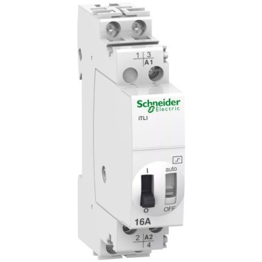 SCHNEIDER A9C30015 ACTI9 ITL16A impulzusrelé, 1NO 1NC, 12 VAC, 6VDC