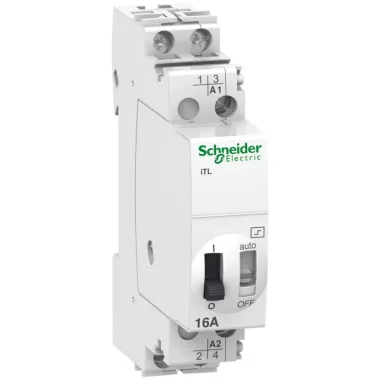 SCHNEIDER A9C30112 ACTI9 ITL16A impulzusrelé, 2NO, 24 VAC, 12VDC