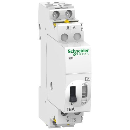   SCHNEIDER A9C32016 ACTI9 iETL kiterjesztés, iTL és iTLI impulzusrelékhez, 2P, 16A, 12 VAC, 6VDC