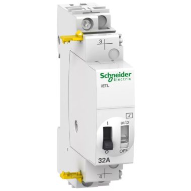 SCHNEIDER A9C32836 ACTI9 iETL kiterjesztés, iTL és iTLI impulzusrelékhez, 2P, 32A, 240 VAC, 110VDC