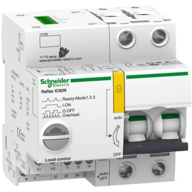 SCHNEIDER A9C61225 ACTI9 Reflex iC60N beépített megszakító vezérlés, 2P, B, 25A