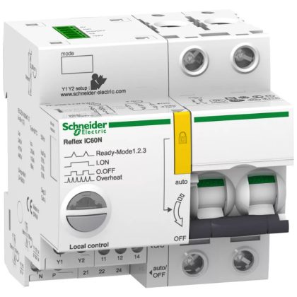 SCHNEIDER A9C62225 ACTI9 Reflex iC60N beépített megszakító vezérlés, 2P, C, 25A