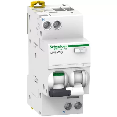 SCHNEIDER A9D43640 ACTI9 iDPNN Vigi áramvédős kismegszakító, SI osztály, 1P-N, C, 40A, 300mA