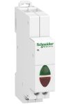 SCHNEIDER A9E18325 ACTI9 iIL jelzőlámpa, dupla, zöld-piros, 110-230 VAC