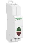 SCHNEIDER A9E18335 ACTI9 iIL jelzőlámpa, dupla, zöld-piros, 12-48 VAC