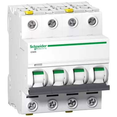 SCHNEIDER A9F03425 ACTI9 iC60N kismegszakító, 4P, B, 25A SCHNEIDER A9F03425 ACTI9 iC60N kismegszakító, 4P, B, 25A