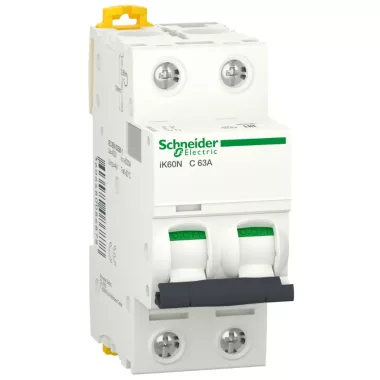 SCHNEIDER A9K24210 ACTI9 iK60N kismegszakító, 2P, C, 10A SCHNEIDER A9K24210 ACTI9 iK60N kismegszakító, 2P, C, 10A