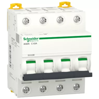SCHNEIDER A9K24416 ACTI9 iK60N 6kA kismegszakító, 4P, C, 16A