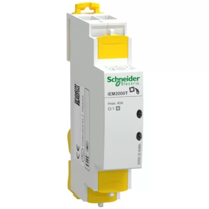 SCHNEIDER A9MEM2000T iEM2000T 40A fogyasztásmérő impulzus kimenettel, képernyő nélkül