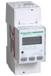 SCHNEIDER A9MEM2110 iEM2110 1 fázisú fogyasztásmérő 63A kijelzővel, kWh és kvarh impulzus kimenet 2 tarifa, 4 negyedes fogyasztásmérés, MID