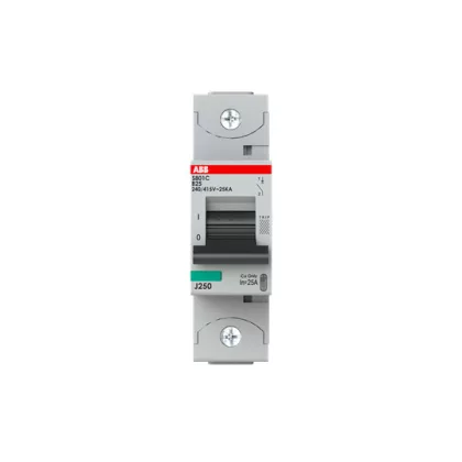 ABB S801C-B25 Kismegszakító; Icn=25 kA; 1P; B karakterisztika; In=25A; 400/690V AC; ABB S801C-B25 Kismegszakító; Icn=25 kA; 1P; B karakterisztika; In=25A; 400/690V AC;
