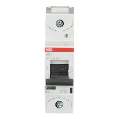 ABB S801S-D32 Kismegszakító; Icn=50 kA; 1P; D karakterisztika; In=32A; 400/690V AC; ABB S801S-D32 Kismegszakító; Icn=50 kA; 1P; D karakterisztika; In=32A; 400/690V AC;