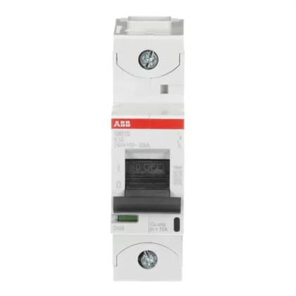 ABB S801S-K10 Kismegszakító; Icn=50 kA; 1P; K karakterisztika; In=10A; 400/690V AC; ABB S801S-K10 Kismegszakító; Icn=50 kA; 1P; K karakterisztika; In=10A; 400/690V AC;