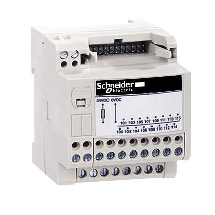   SCHNEIDER ABE7H34E100 Modicon ABE7 elosztóblokk készlet, 2db Economy ABE7H20E000 + HE10 Y kábel 1m, M340 PLC-hez és X80 digitális kártyához