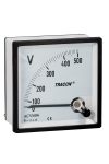 TRACON ACVM48-30 Analóg váltakozó áramú voltmérő 48×48mm, 30V AC