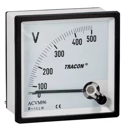   TRACON ACVM48-30 Analóg váltakozó áramú voltmérő 48×48mm, 30V AC