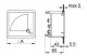 TRACON ACVM72-450 Analóg váltakozó áramú voltmérő 72×72mm, 450V AC