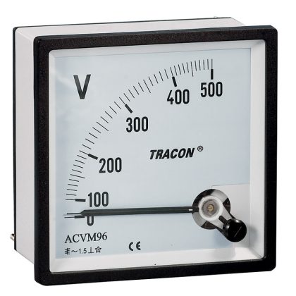   TRACON ACVM96-30 Analóg váltakozó áramú voltmérő 96×96mm, 30V AC