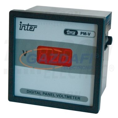 TRACON ACVMD-72-500 Digitális 1 fázisú váltakozó áramú voltmérő, direkt 72×72mm, 500V AC