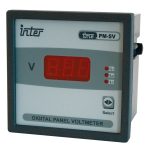 TRACON ACVMD-K-72-500 Digitális 3 fázisú váltakozó áramú voltmérő, direkt 72×72mm, 500V AC