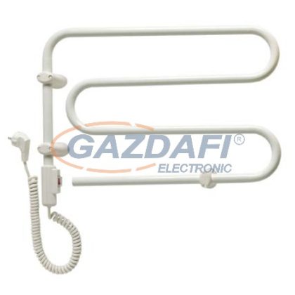   Adax HKT42 Fürdőszobai elektromos törölközőszárító kiegészítő fűtésre, termosztát nélkül, 55x42 cm, 45W