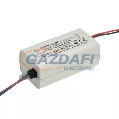 Mean Well APC-16-350 Egykimenetes, áramgenerátoros LED tápegység 16 W Mean Well APC-16-350 Egykimenetes, áramgenerátoros LED tápegység 16 W