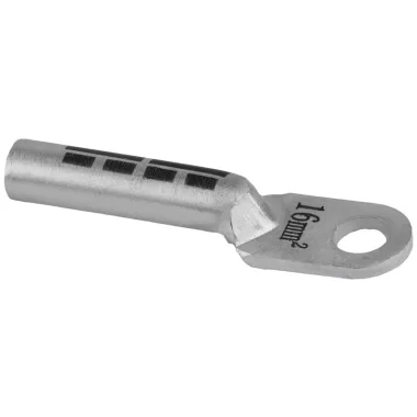 TRACON AS16-6 Szigeteletlen alumínium szemes csősaru 16mm2, M6, (d1=5,5mm, d2=6,4mm)