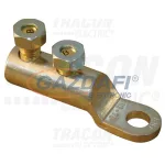   TRACON AS95-150CS12 szakadófejes csavaros alumínium szemes csősaru, 95-150mm2, 2×M12