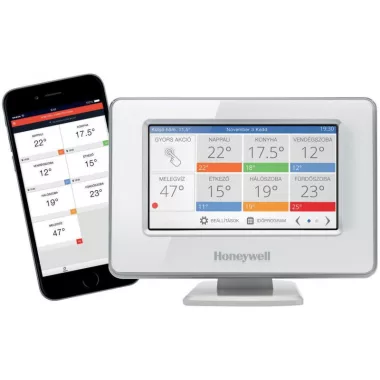 HONEYWELL Szobatermosztát, WiFi, színes LCD, multi-zone