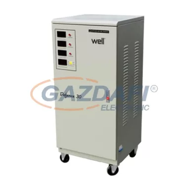 WELL AVR-SRV/TRI-DFC15KVA-WL Automatikus feszültségstabilizátor 15KVA / 12KW