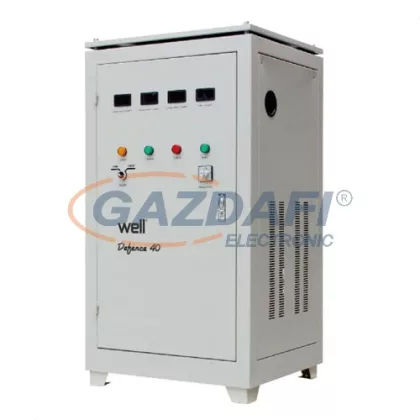   WELL AVR-SRV/TRI-DFC40KVA-WL Automatikus háromfázisú feszültségstabilizátor 40KVA / 32KW