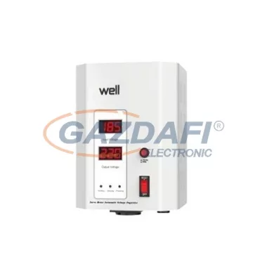 WELL AVR-SRVSPRY1000WE Stabilizator automat de tensiune cu servomotor de perete, 1000VA, alb