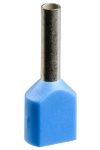 SCHNEIDER AZ5DE025D Dupla érvéghüvely 2x2,5 mm2 DIN 1x50db adagolóban kék L=18,5mm
