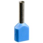   SCHNEIDER AZ5DE025D Dupla érvéghüvely 2x2,5 mm2 DIN 1x50db adagolóban kék L=18,5mm
