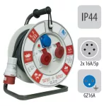   PAWBOL B.110415-40-S Kábeldobos hosszabbító, H05RR-F 5x1,5mm2, 40m, 1xGZ16A, 2x16A/5p (400V)