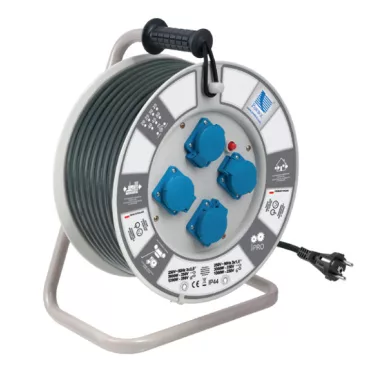 PAWBOL B.1113-40S Kábeldobos hosszabbító, H05RR-F 3x1,5mm2, 40m, 4xGZ16A (250V)