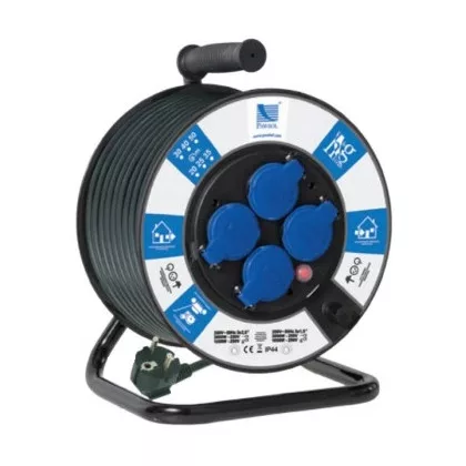   PAWBOL B.1116-300I-30-S Kábeldobos hosszabbító,PB  H05VV -F 3x1,5mm2, 30m, 4xGZ16A (250V)