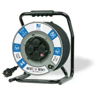 PAWBOL B.1120I-50-S Kábeldobos hosszabbító, H05VV-F 3x1,5mm2, 50m, 4xGZ16A (250V)