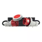   PAWBOL B.1135-50_IP65 Gumikábel ipari csatlakozóval, 50m, H05RR-F 5x4mm2, 32A, IP65