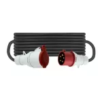   PAWBOL B.1136-50 Gumikábel ipari csatlakozóval, 50m, H05RR-F 5x6mm2, 32A, IP44