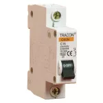 TRACON B60-4-1 Kismegszakító, 1 pólus, B karakterisztika 4A, 6kA