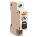 TRACON B60-40-1 Kismegszakító, 1 pólus, B karakterisztika 40A, 6kA