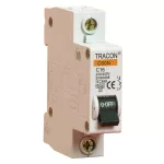   TRACON C60N 1P 63A B Kismegszakító, 1 pólus, B karakterisztika 63A, 4,5kA (C60N 1P B63A)